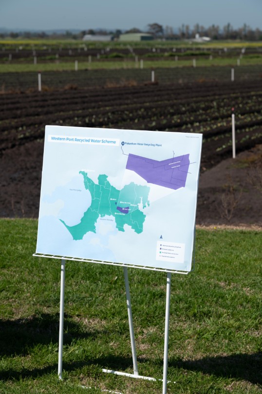 Western Port Recycled Water Scheme Funding Announcement at Cora Lynn Farm