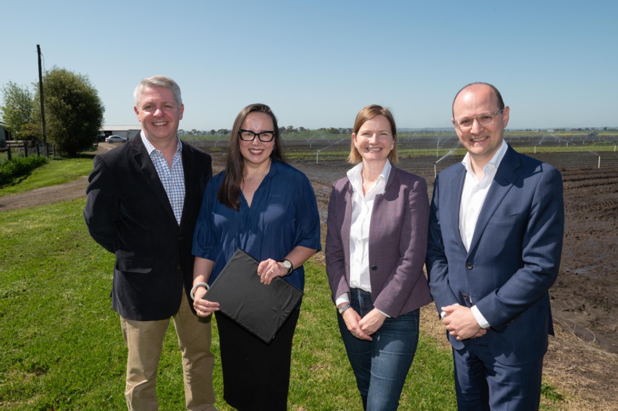 Western Port Recycled Water Scheme Funding Announcement at Cora Lynn Farm