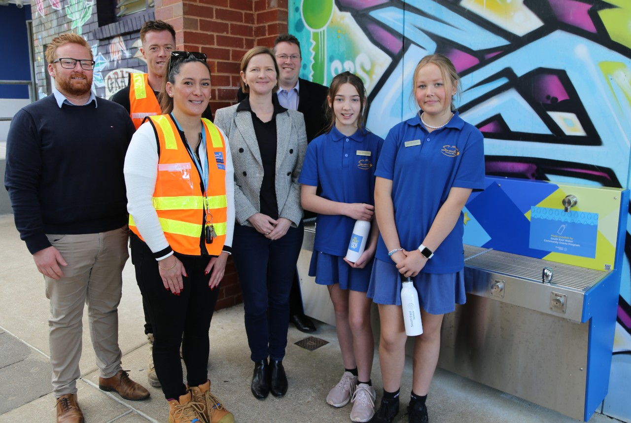 Somerville Primary School students will be tapping into water savings thanks to a South East Water $8,000 community grant. 
