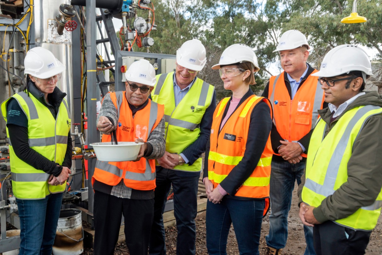 06/07/2021. Melton Recycled Water Plant. Biosolids to Biochar technology. Picture Greater Western Water.